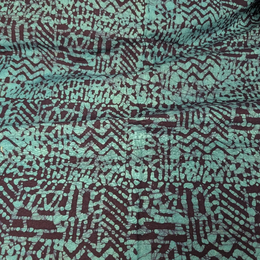 Batik Quilters fabric Blue and turquoise from Quilters Stash